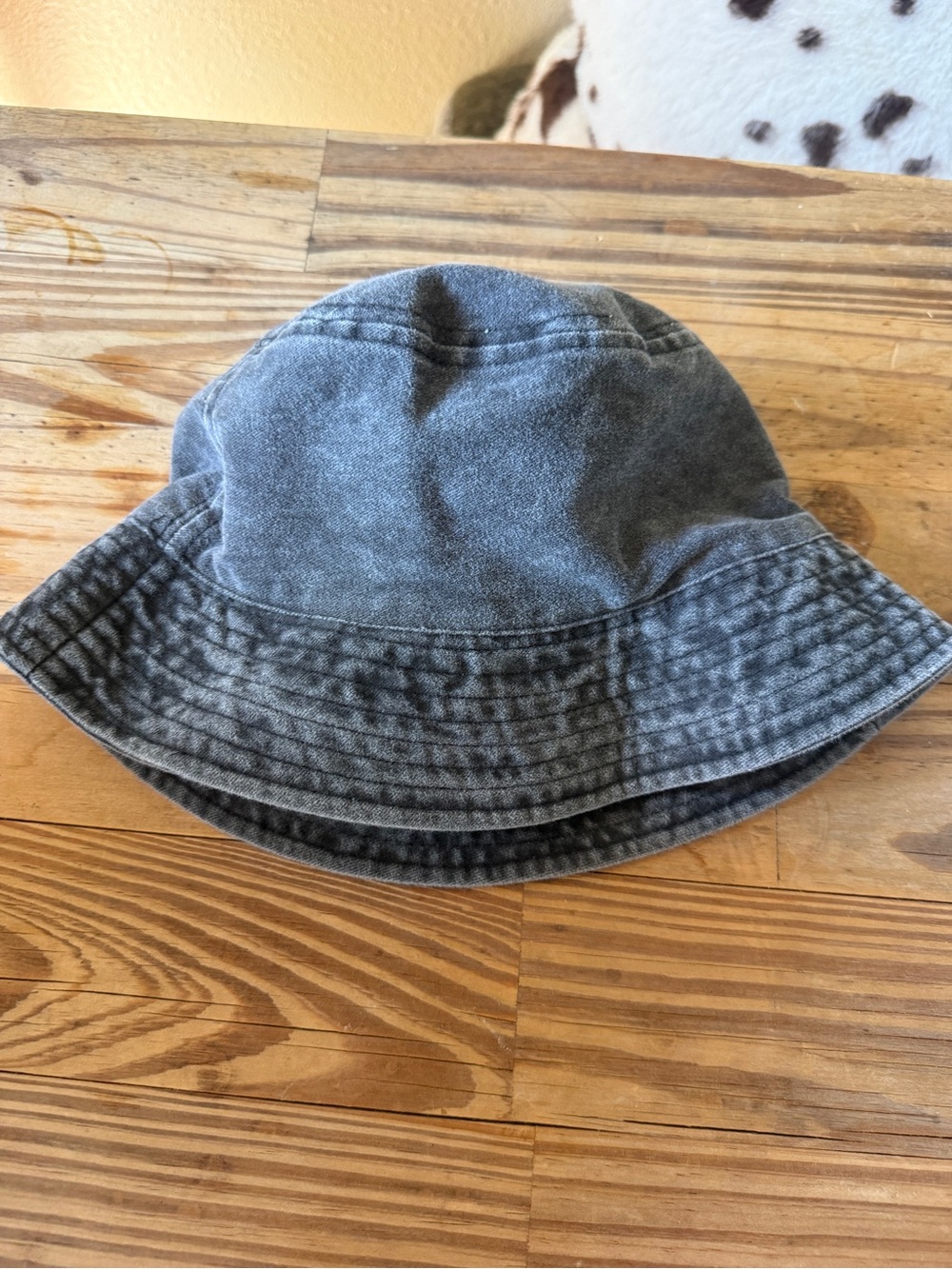 Vintage 90s y2k style 100% Cotton Bucket Hat - Charcoal Gray Unisex